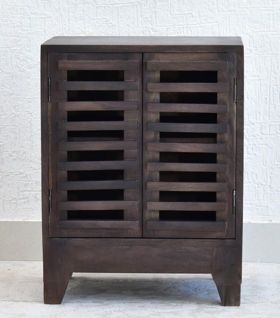 Beth Side Table/Bedside Table/Shoe Rack - Solid Wood - Image 2